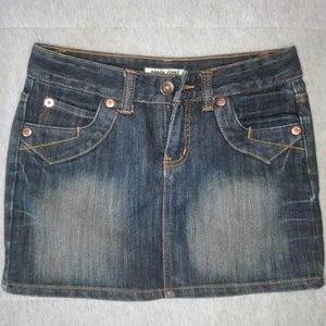 Denim mini skirt